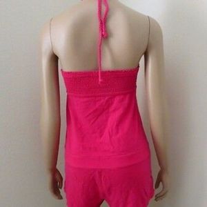Hollister hot pink romper